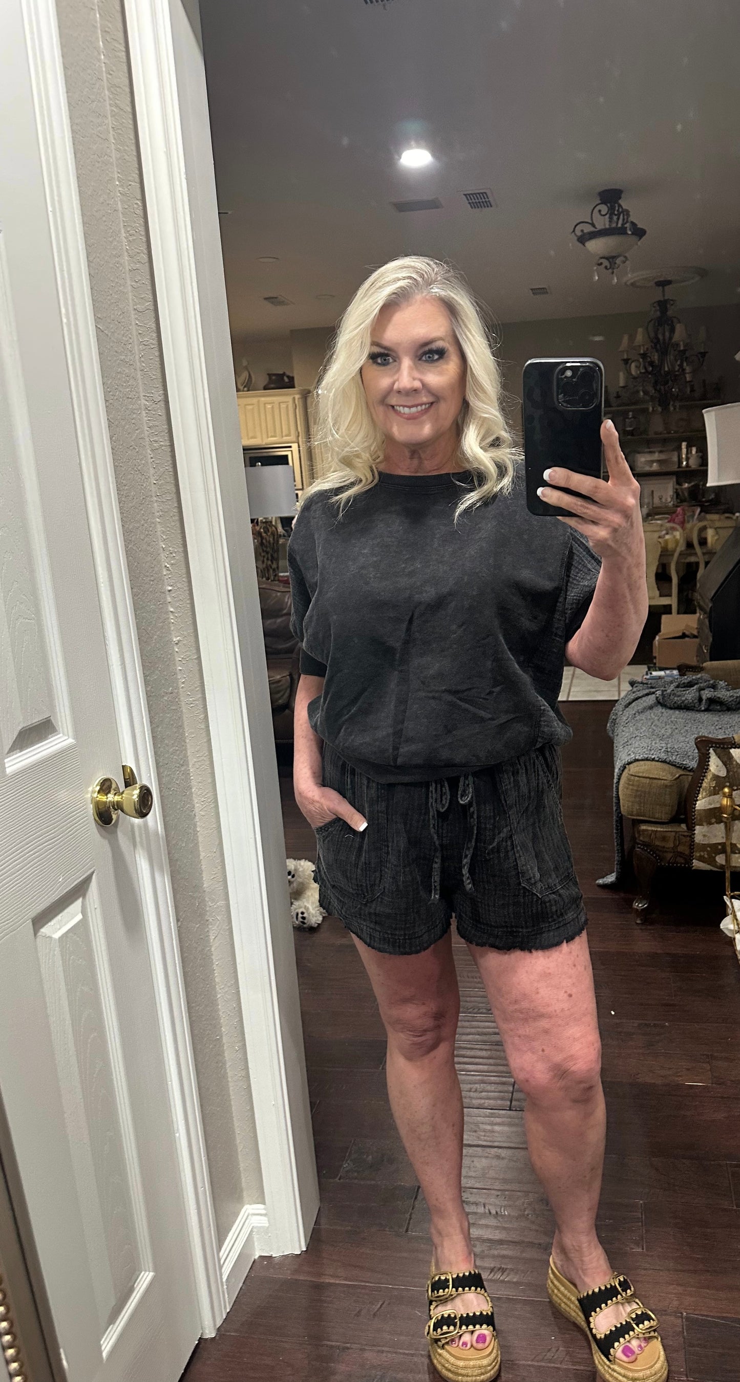 Black Short set