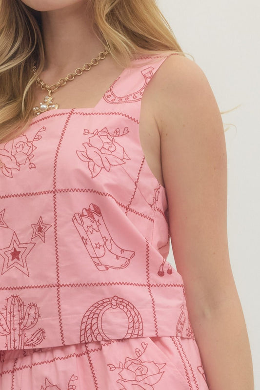Pink Rodeo Tank