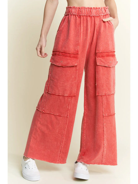 Red Drawstring pant